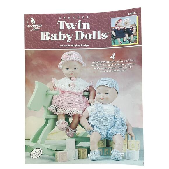 Annie’s Attic Crochet Doll Patterns Lot of 6 Instruction Books Leaflets Vintage - Picture 6 of 8